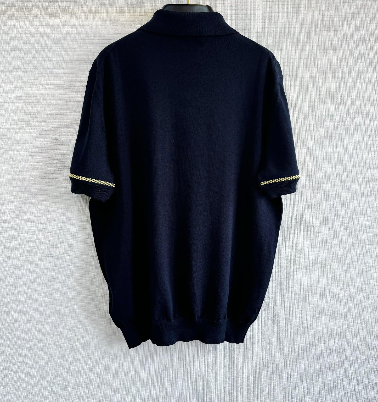 Lv Short-Sleeved Cotton Polo Shirt