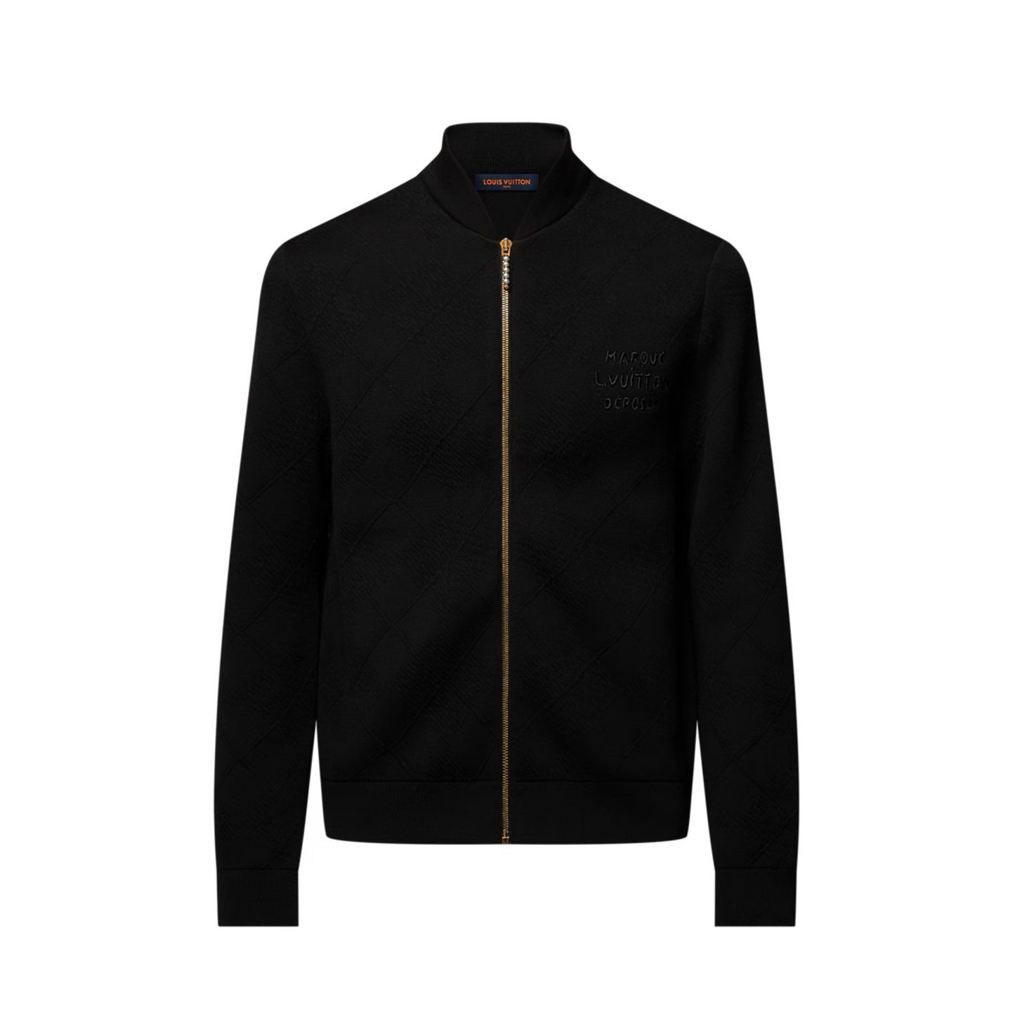 Lv Textured Knit Wool-Blend Blouson