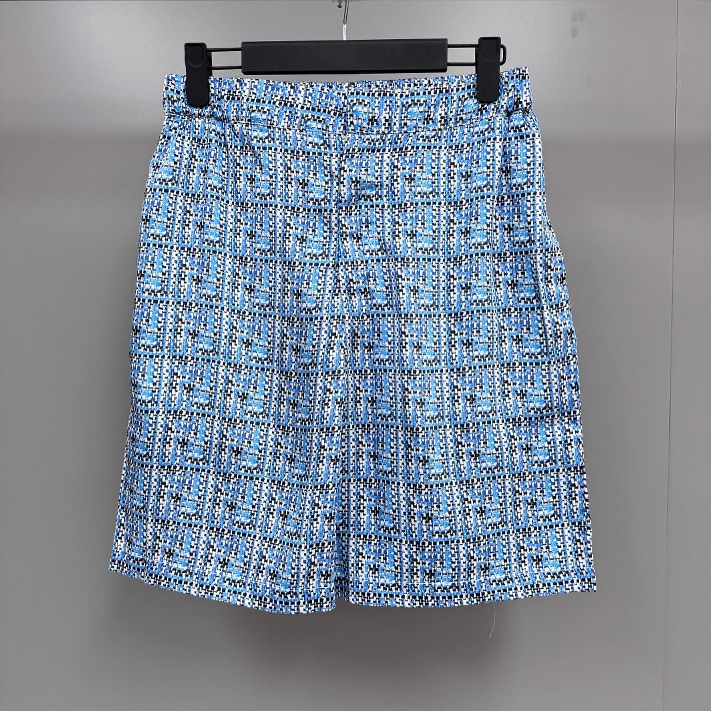 Fendi Monogram Blue Silk Summer Set