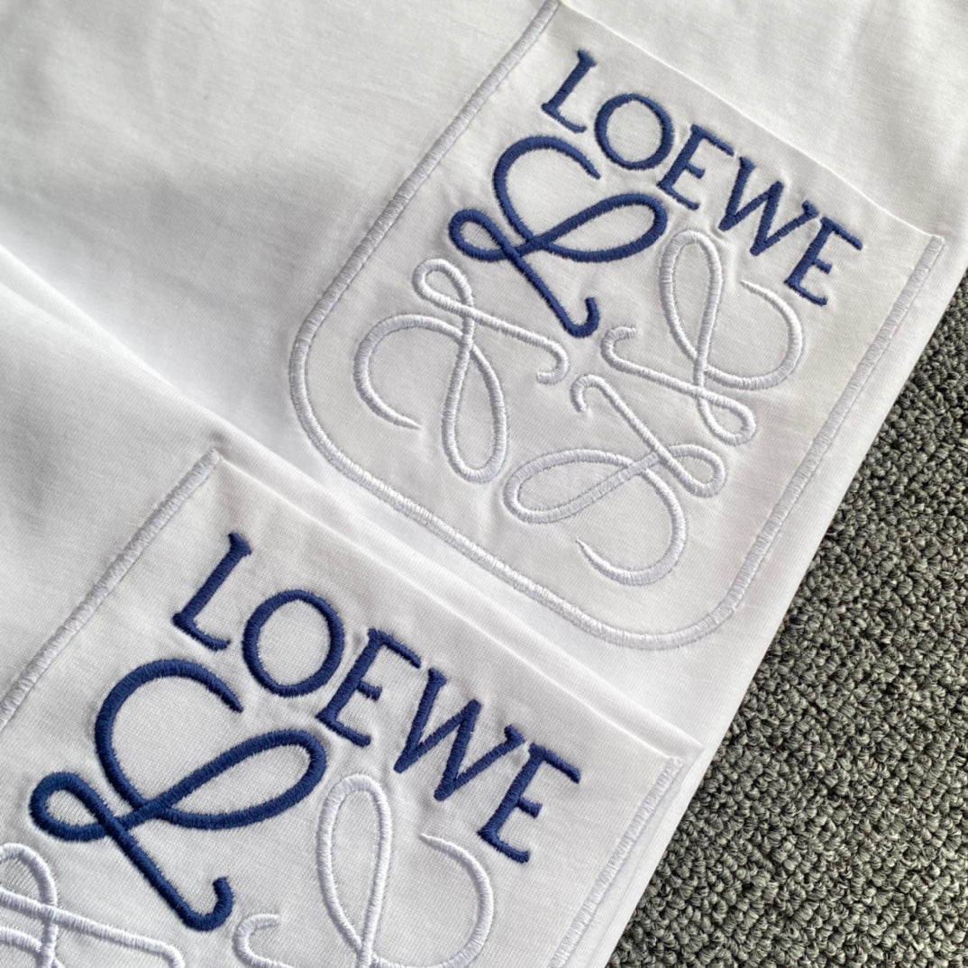 LOEWE  Anagram Logo Embroidered Cotton Jersey T-Shirt