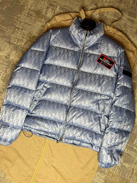 DIOR OBLIQUE DOWN JACKET BLUE TECHNICAL