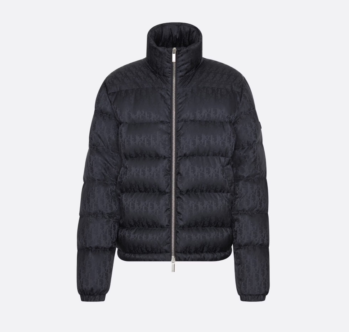 DIOR OBLIQUE DOWN JACKET BLACK TECHNICAL