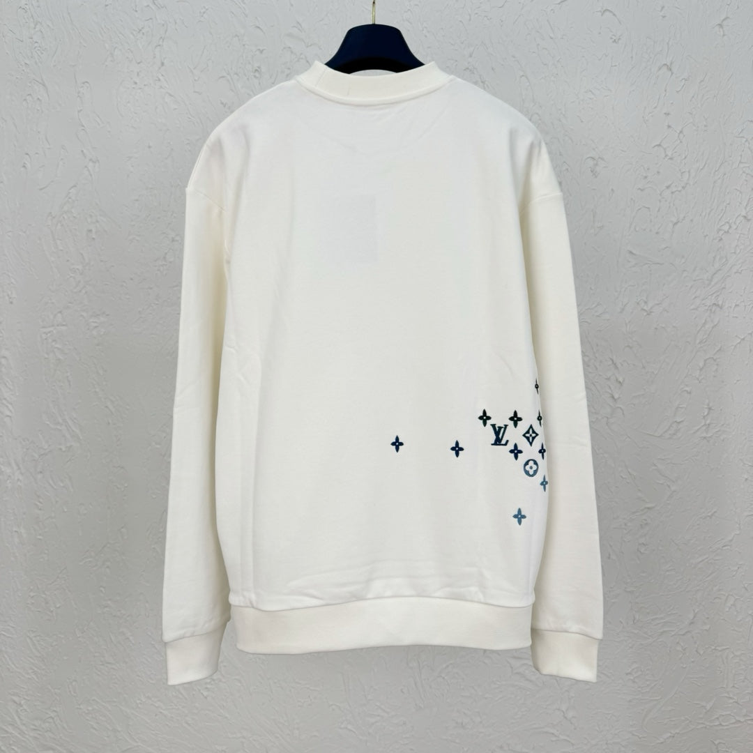 LV Embroidered Cotton Sweatshirt