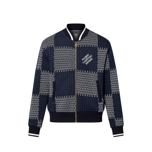 Lv Damier Quilted Cotton Bomber