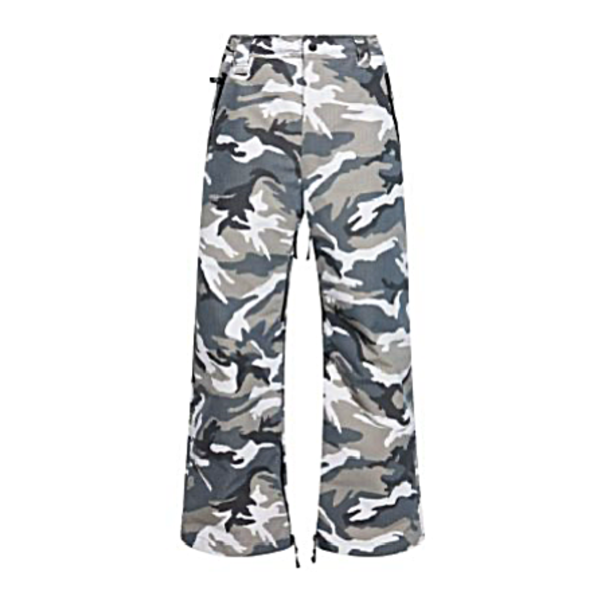 Balenciaga MEN'S CAMO SKI PANTS IN GREY