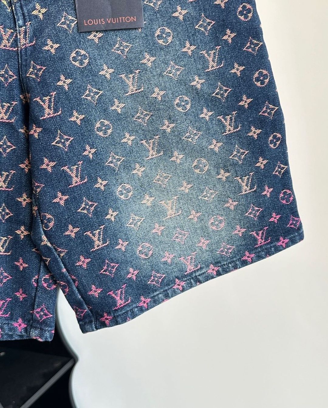 LV Monogram Denim Carpenter Shorts