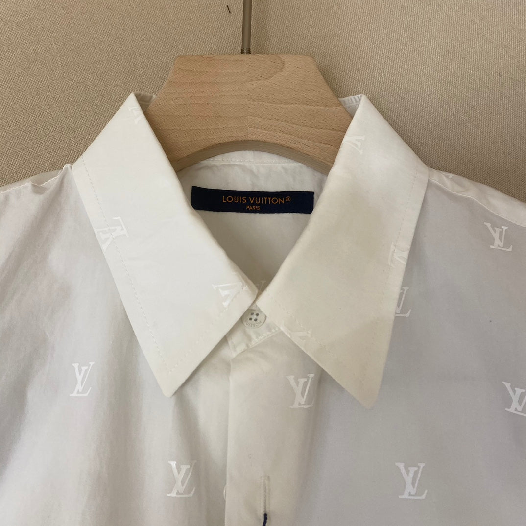 Lv Short-Sleeved Signature Shirt