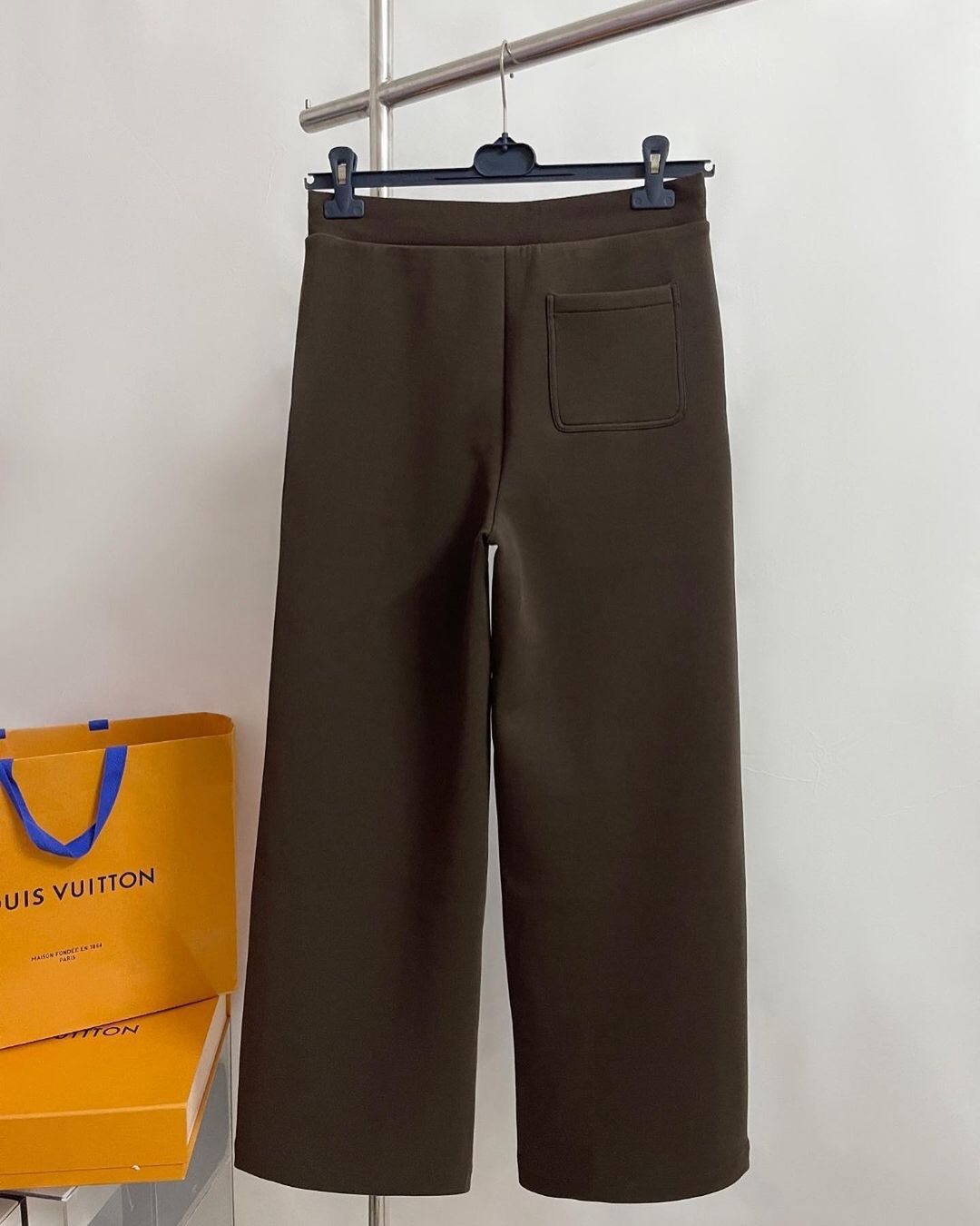 LV  Embroidered Cotton Drawstring Pants