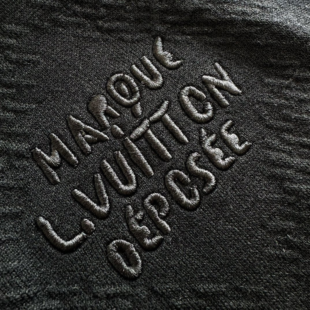 Lv Textured Knit Wool-Blend Blouson