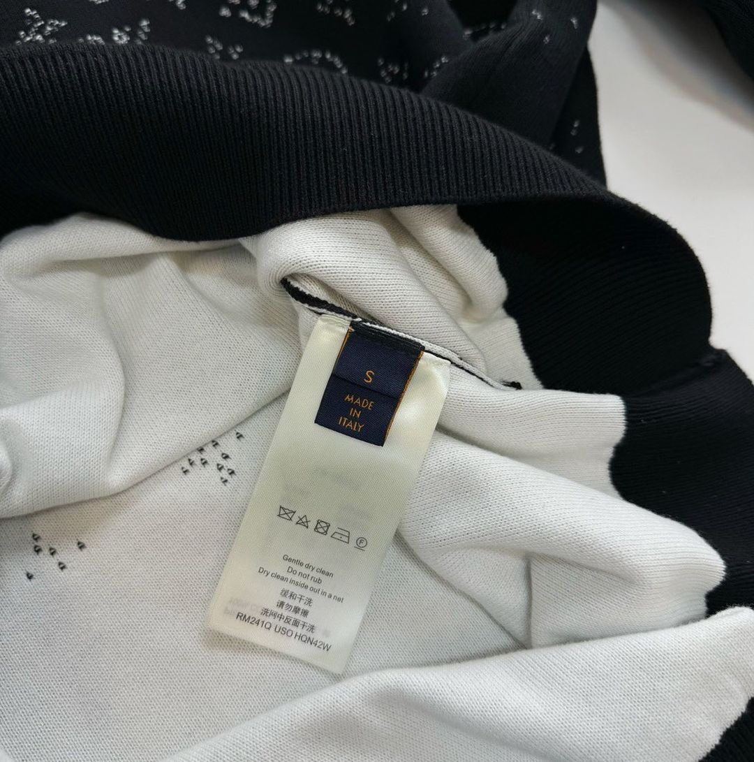 Lv Monogram Gradient Cotton Crewneck