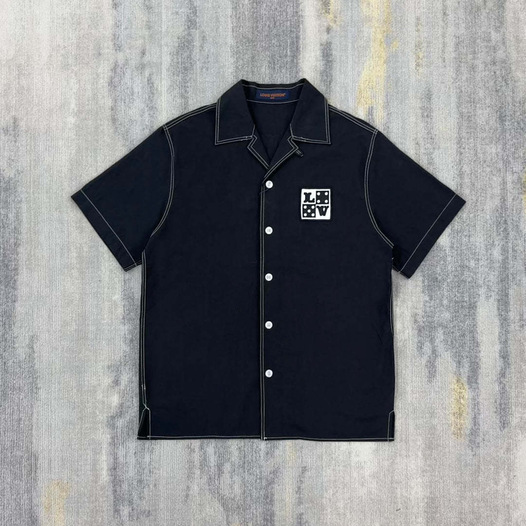 Lv Short-Sleeved Signature Shirt