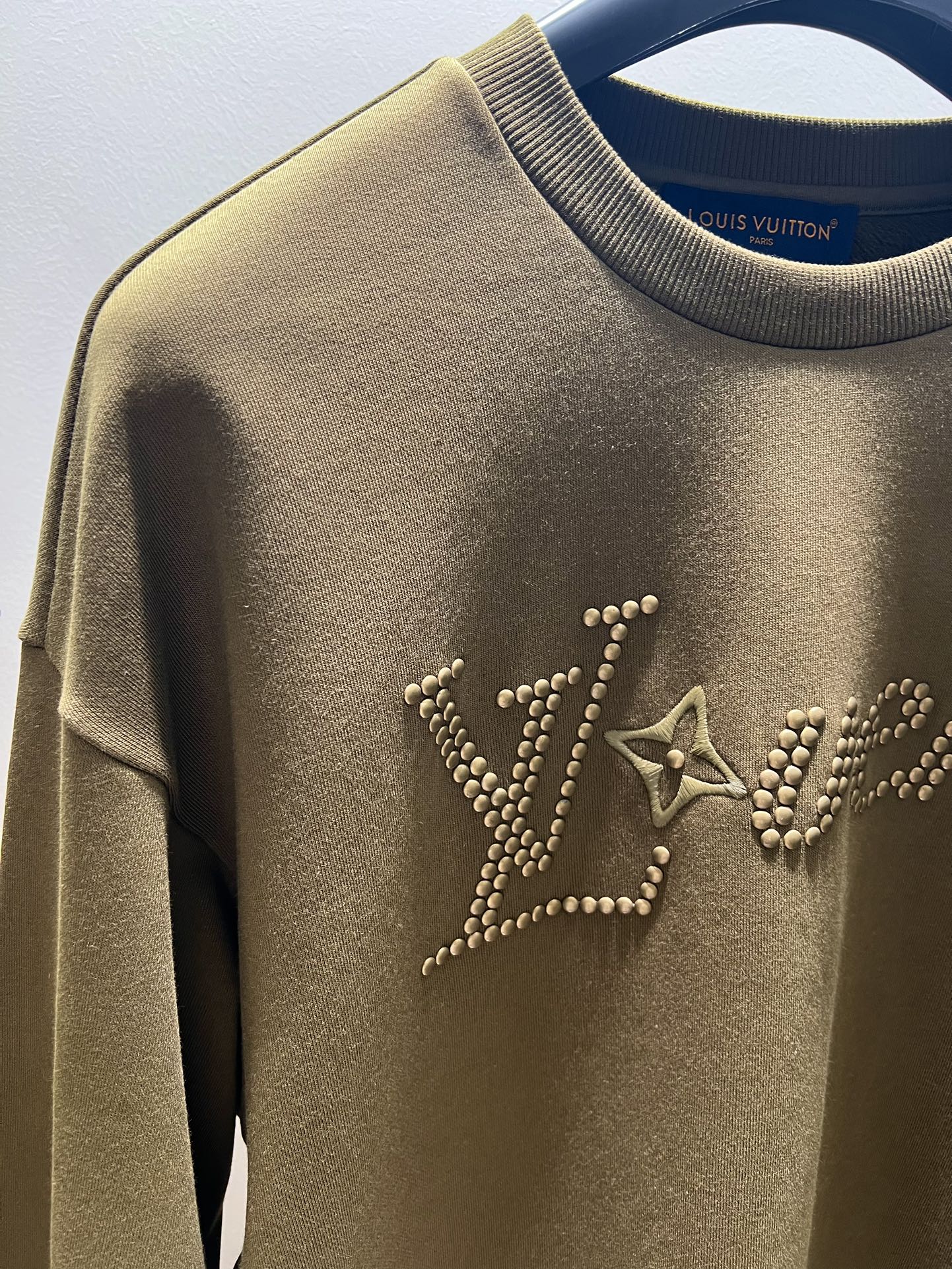 Lv Cotton Jacquard Crewneck