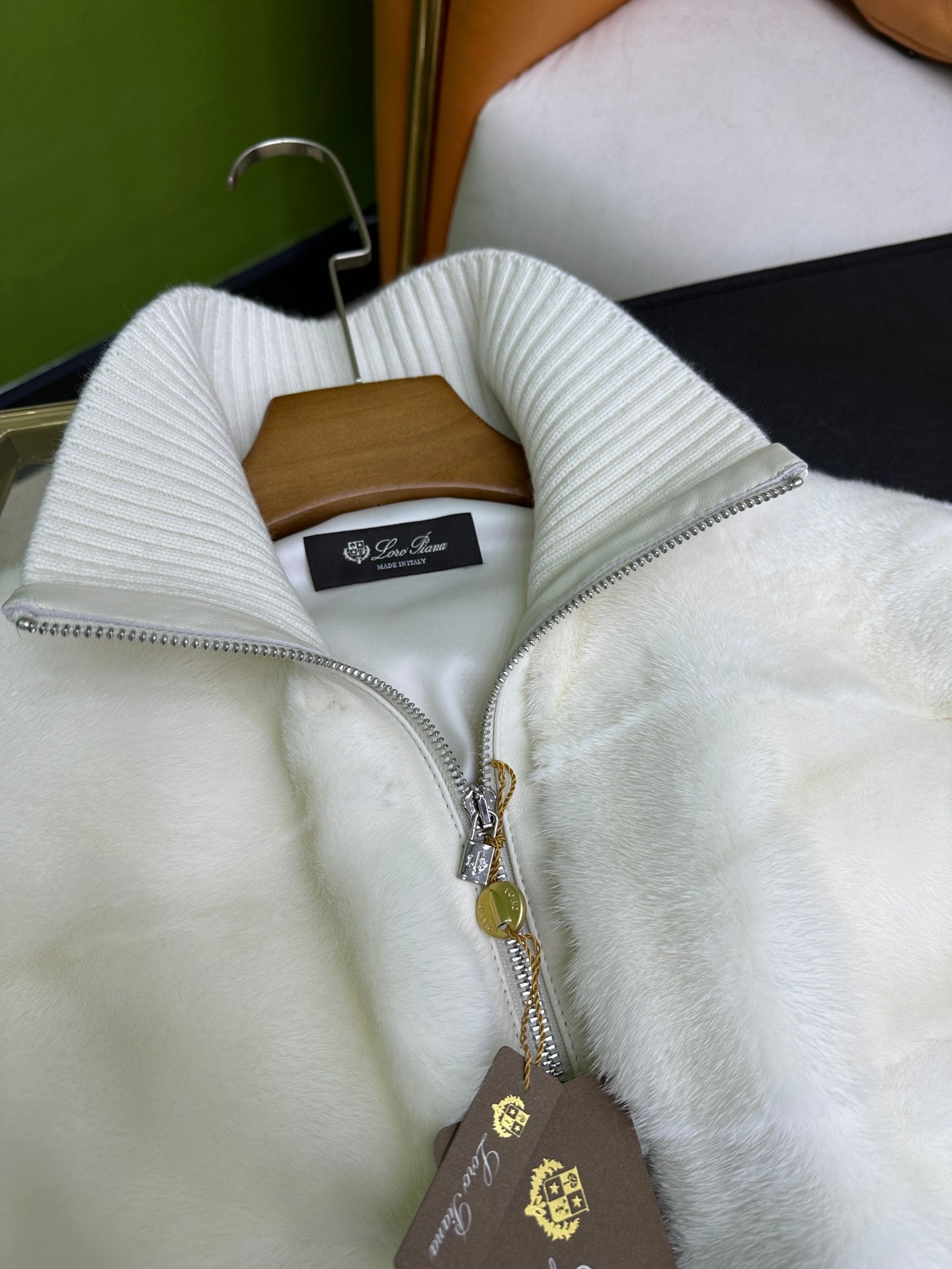 Loro Piana Mink Zip Jacket