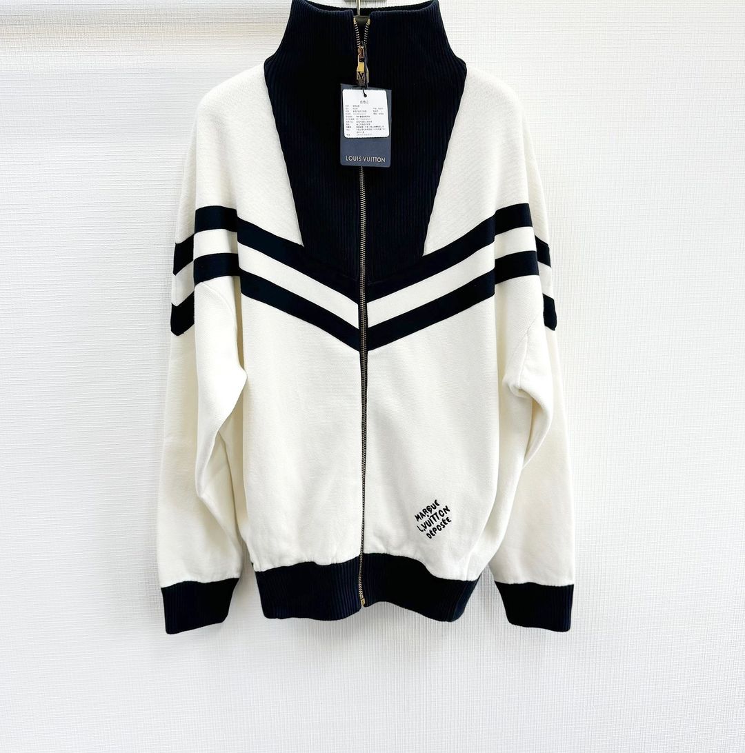 Lv Knitted Cotton Sailor Blouson