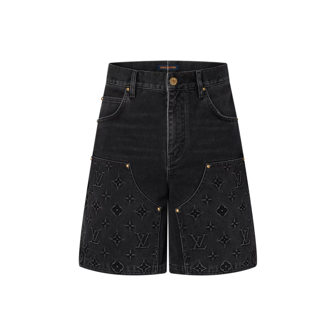 LV Monogram Denim Carpenter Shorts