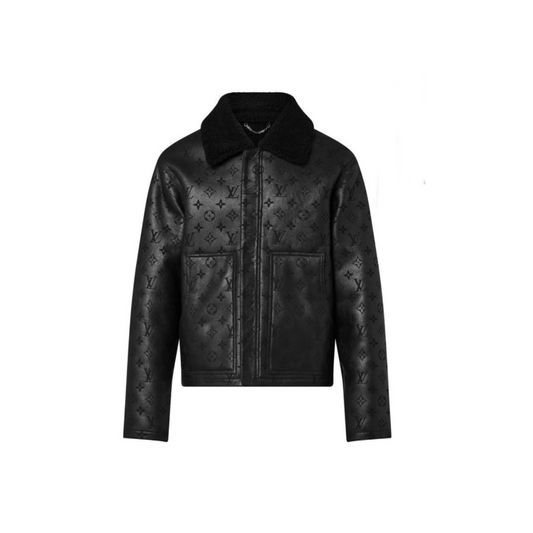 LV Shearling Embossed Monogram Jacket