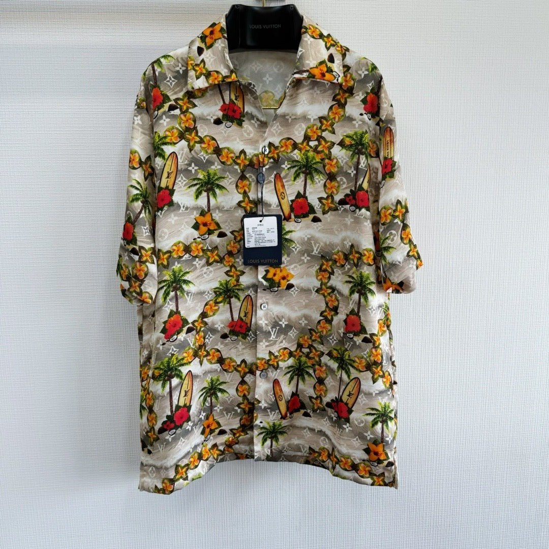 Lv Short-Sleeved Signature Shirt