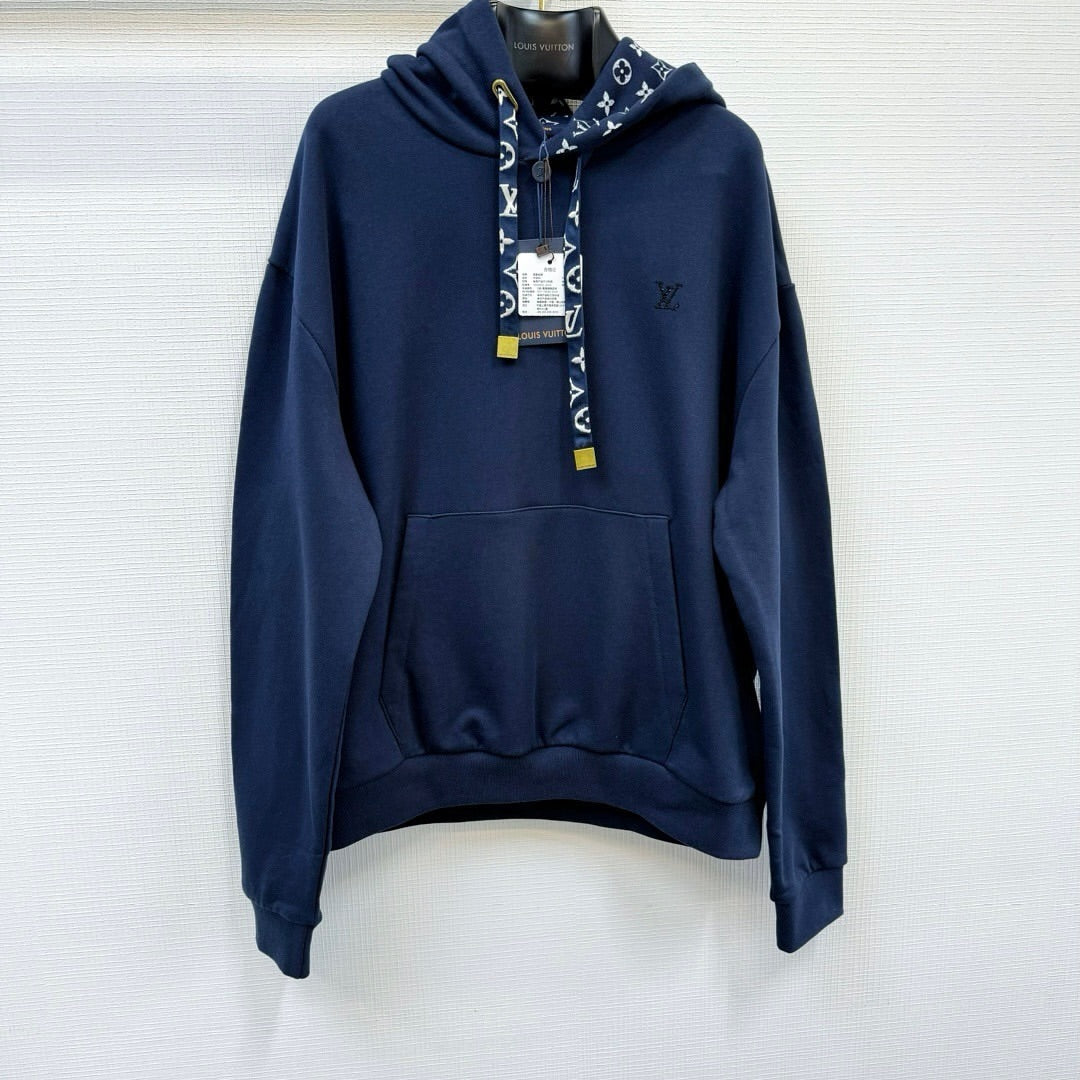 Lv Embroidered Signature Hoodie