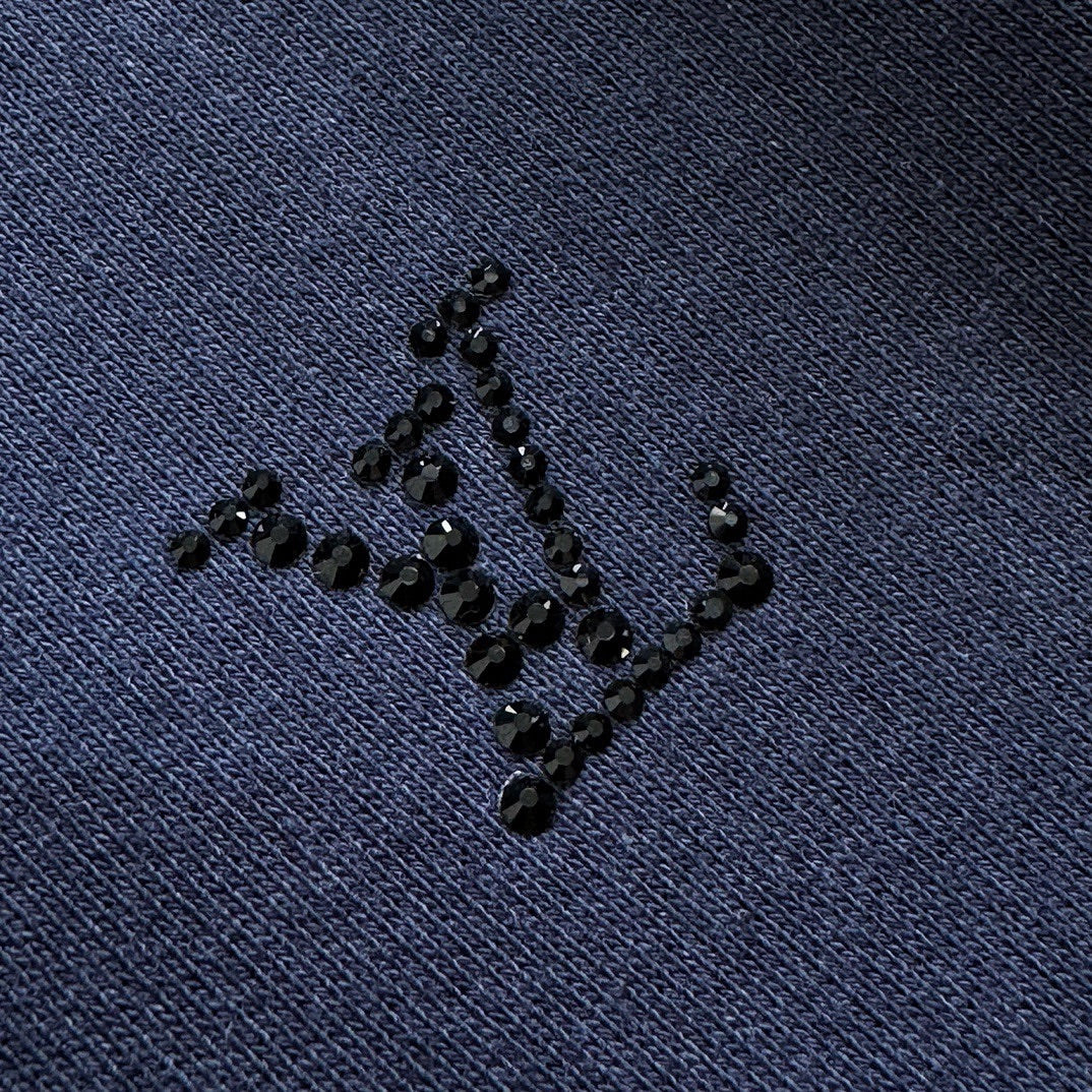 Lv Embroidered Signature Hoodie