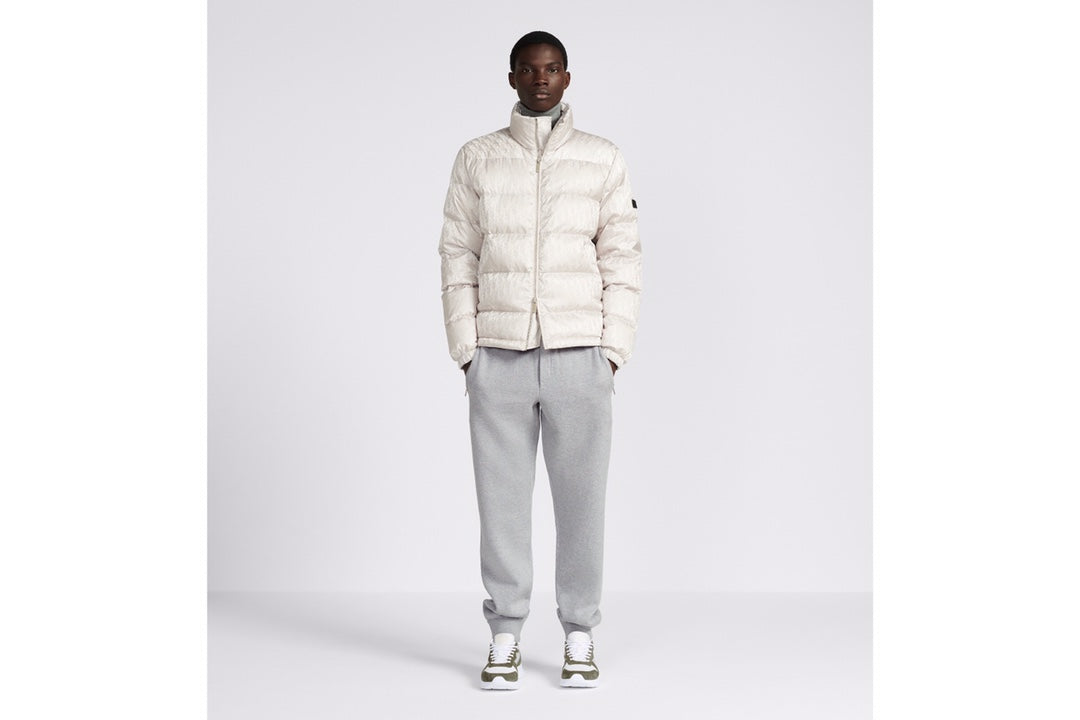 DIOR OBLIQUE DOWN JACKET SILVER TECHNICAL