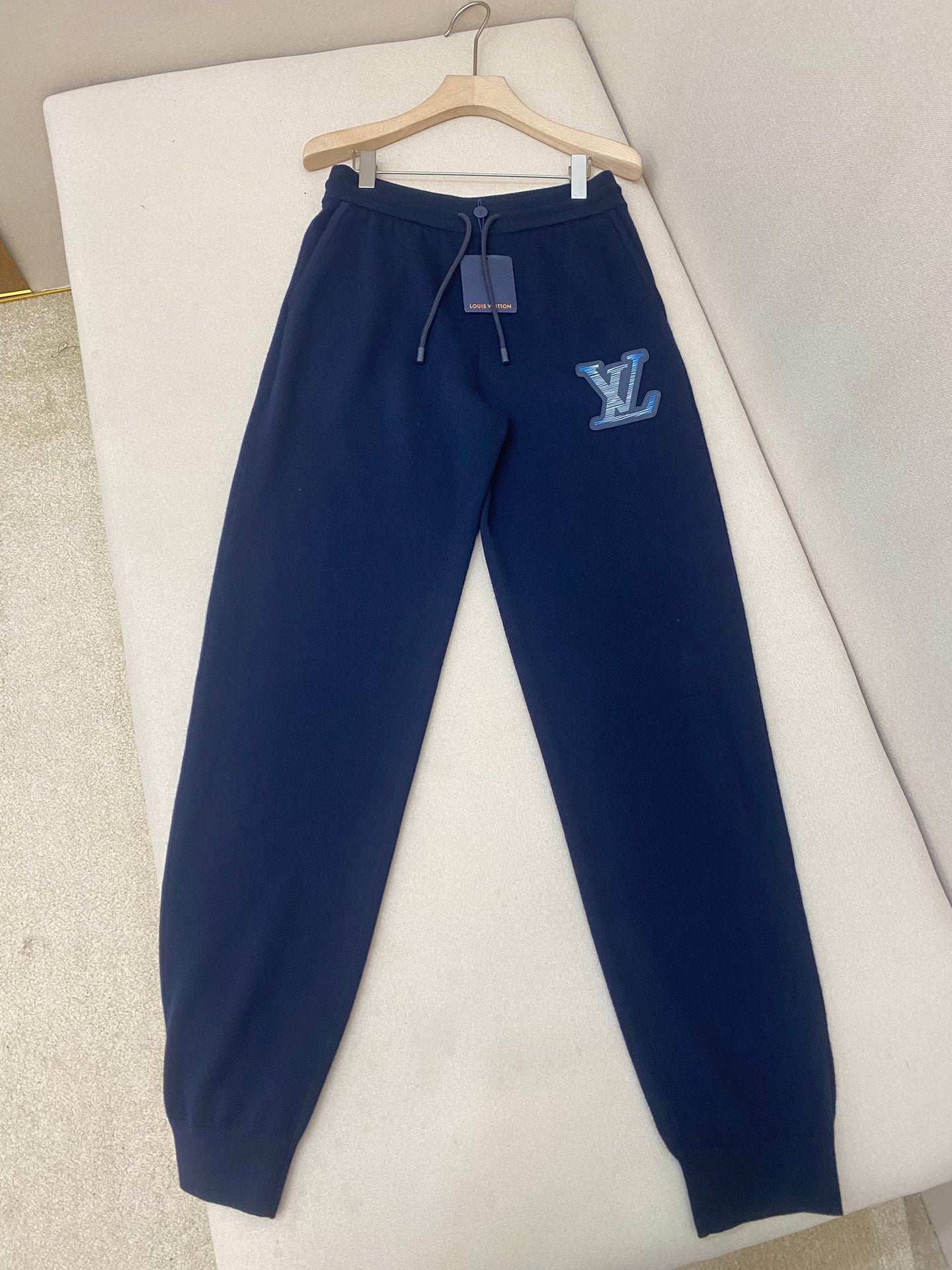 LV Blue Logo Pants