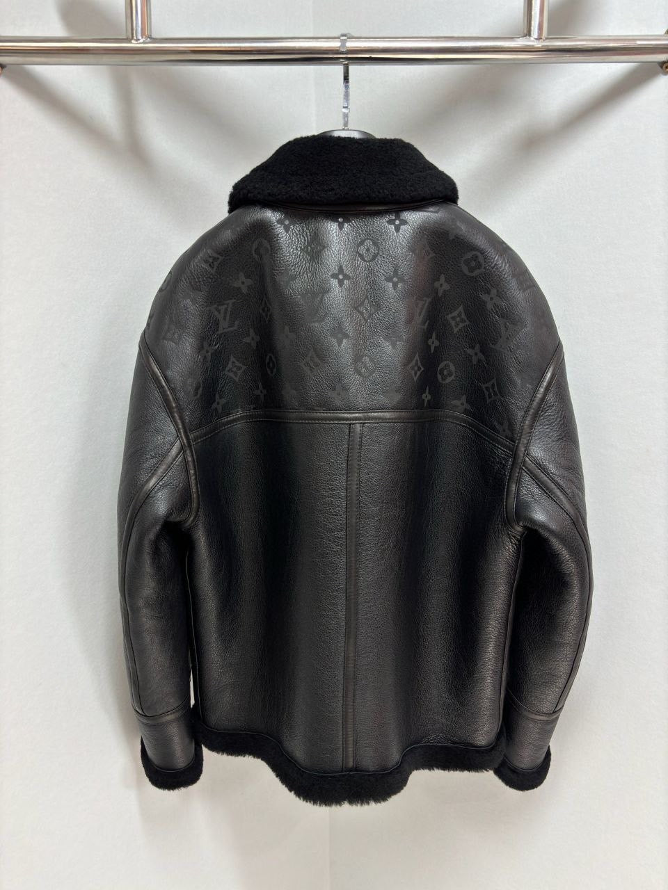 LV Shearling Embossed Jacket