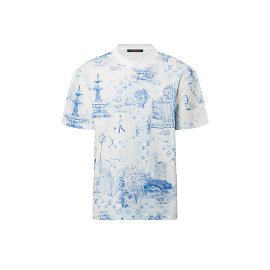 Lv Short-Sleeved Monogam Signature Shirt