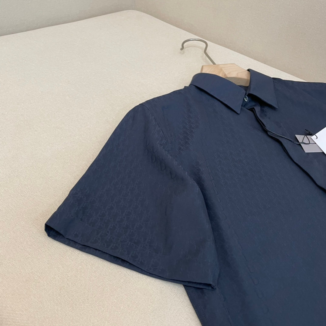 Dior Monogram Silk Short Sleeve shirt