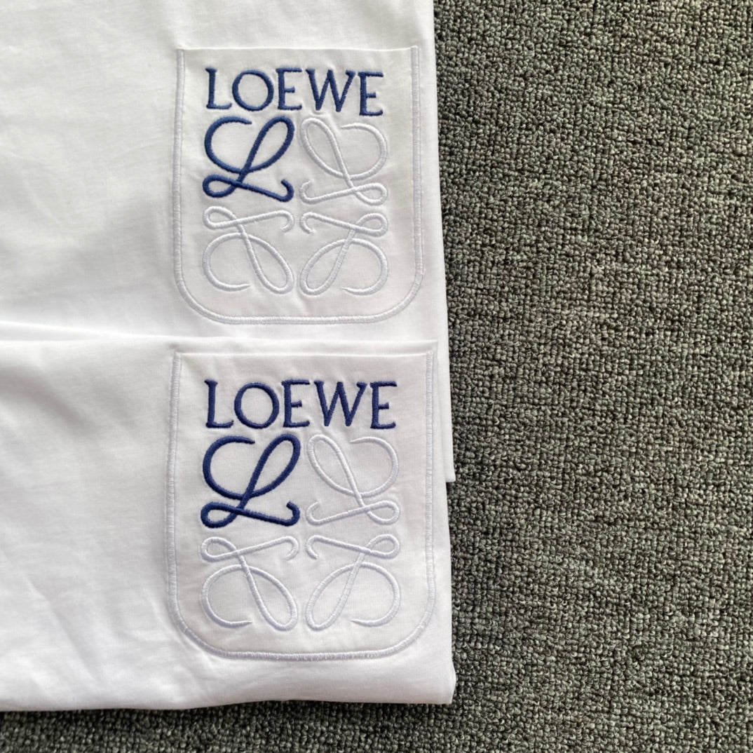 LOEWE  Anagram Logo Embroidered Cotton Jersey T-Shirt