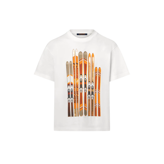 Lv Printed Cotton T-shirt