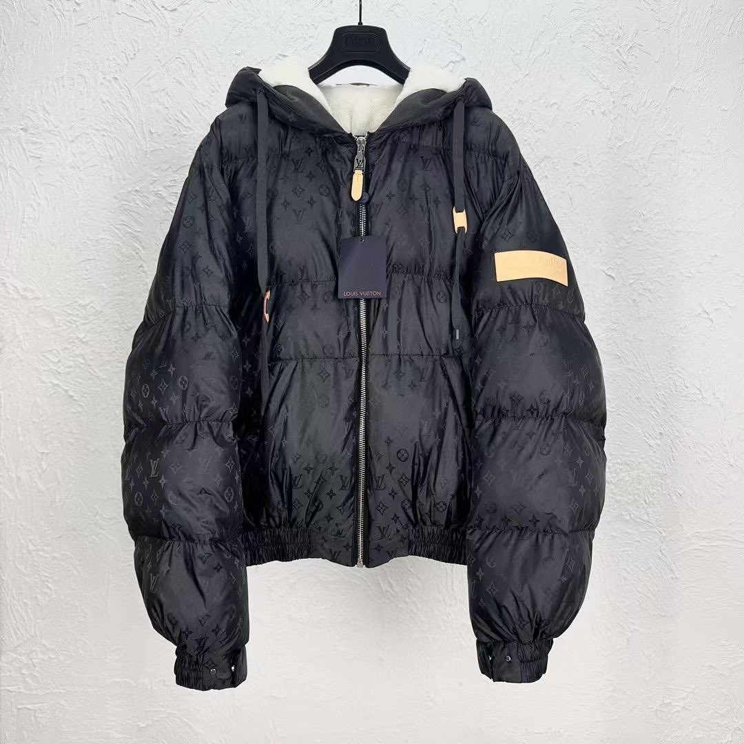 Lv Monogram Down Jacket