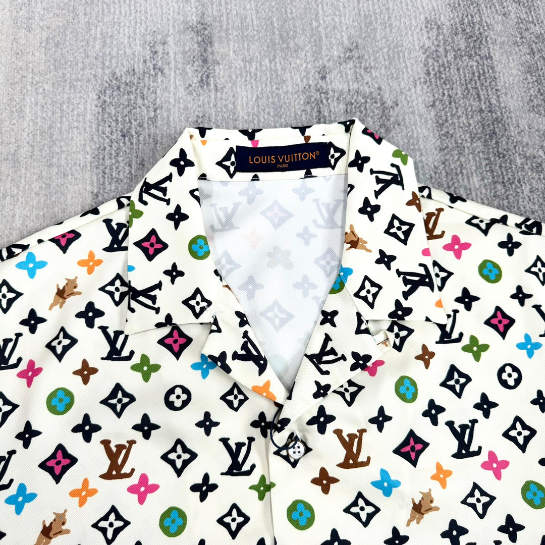 Lv Short-Sleeved Signature Shirt