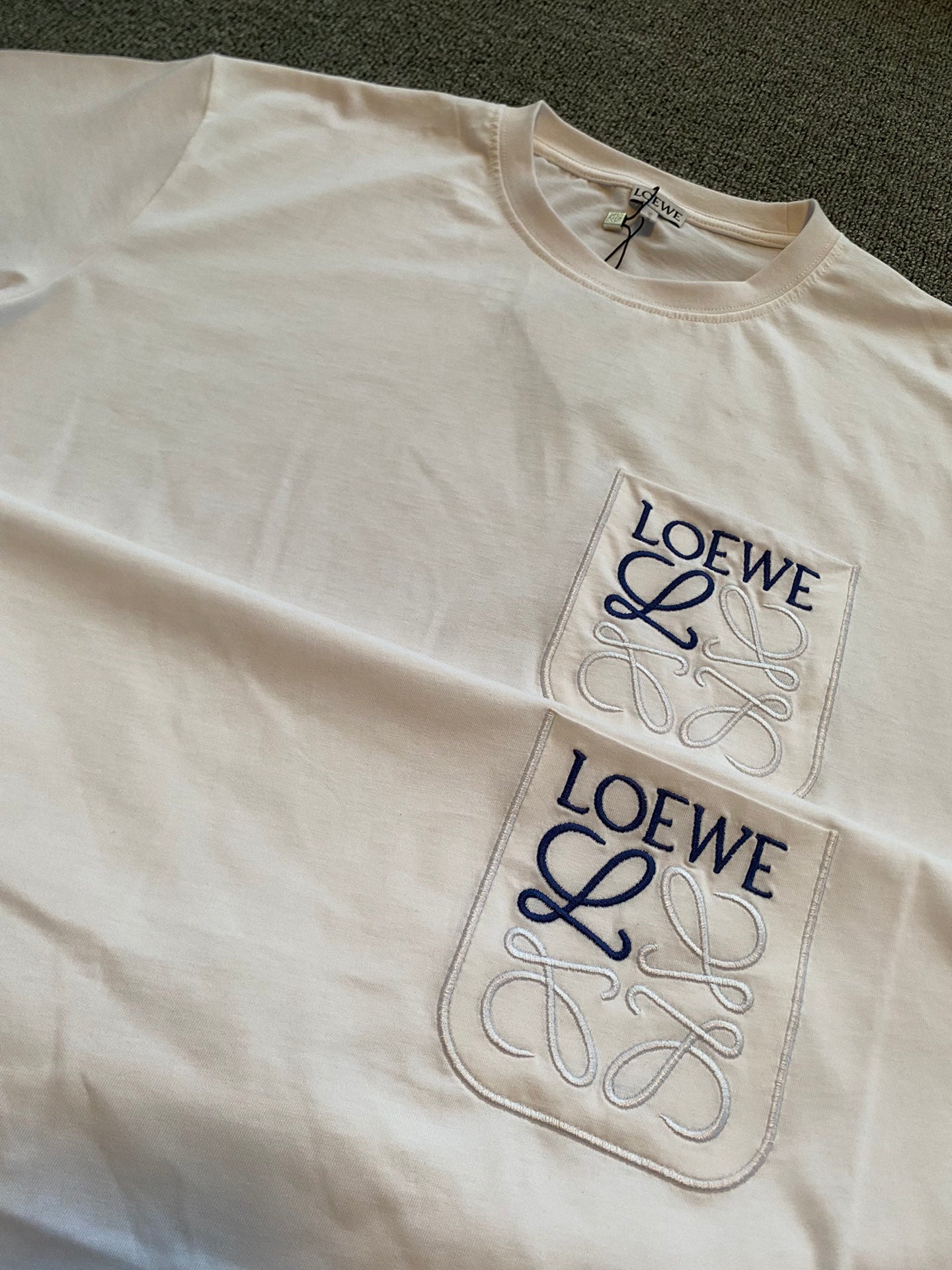 LOEWE  Anagram Logo Embroidered Cotton Jersey T-Shirt