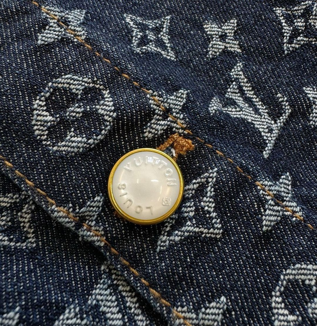 Lv Monogram Denim Jacket