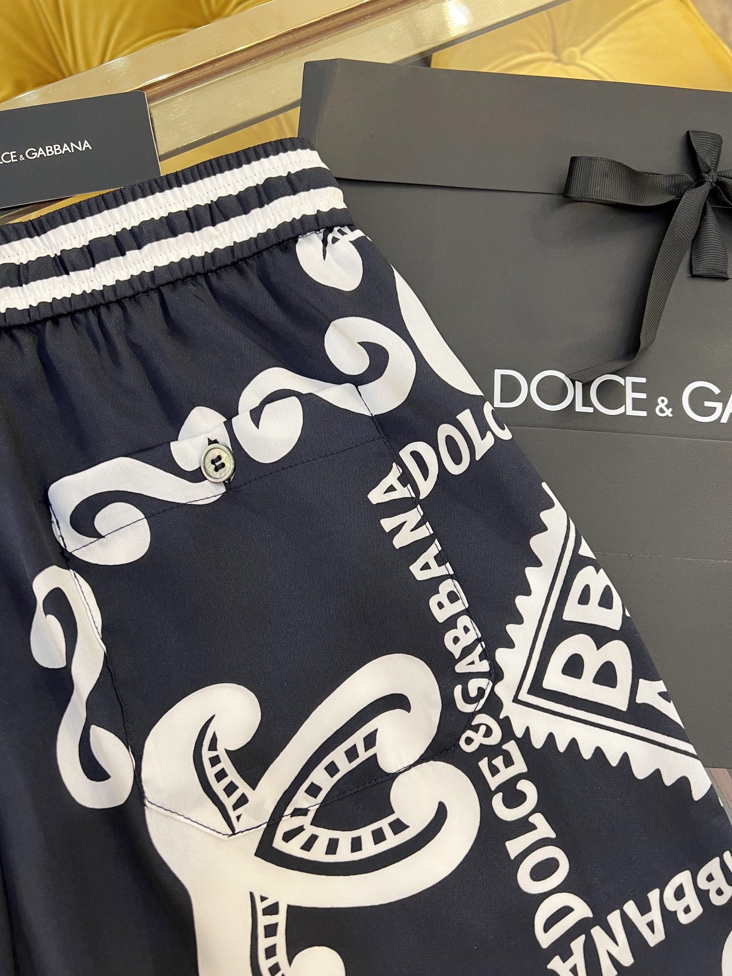 D&G Silk Shirt And Shorts Set