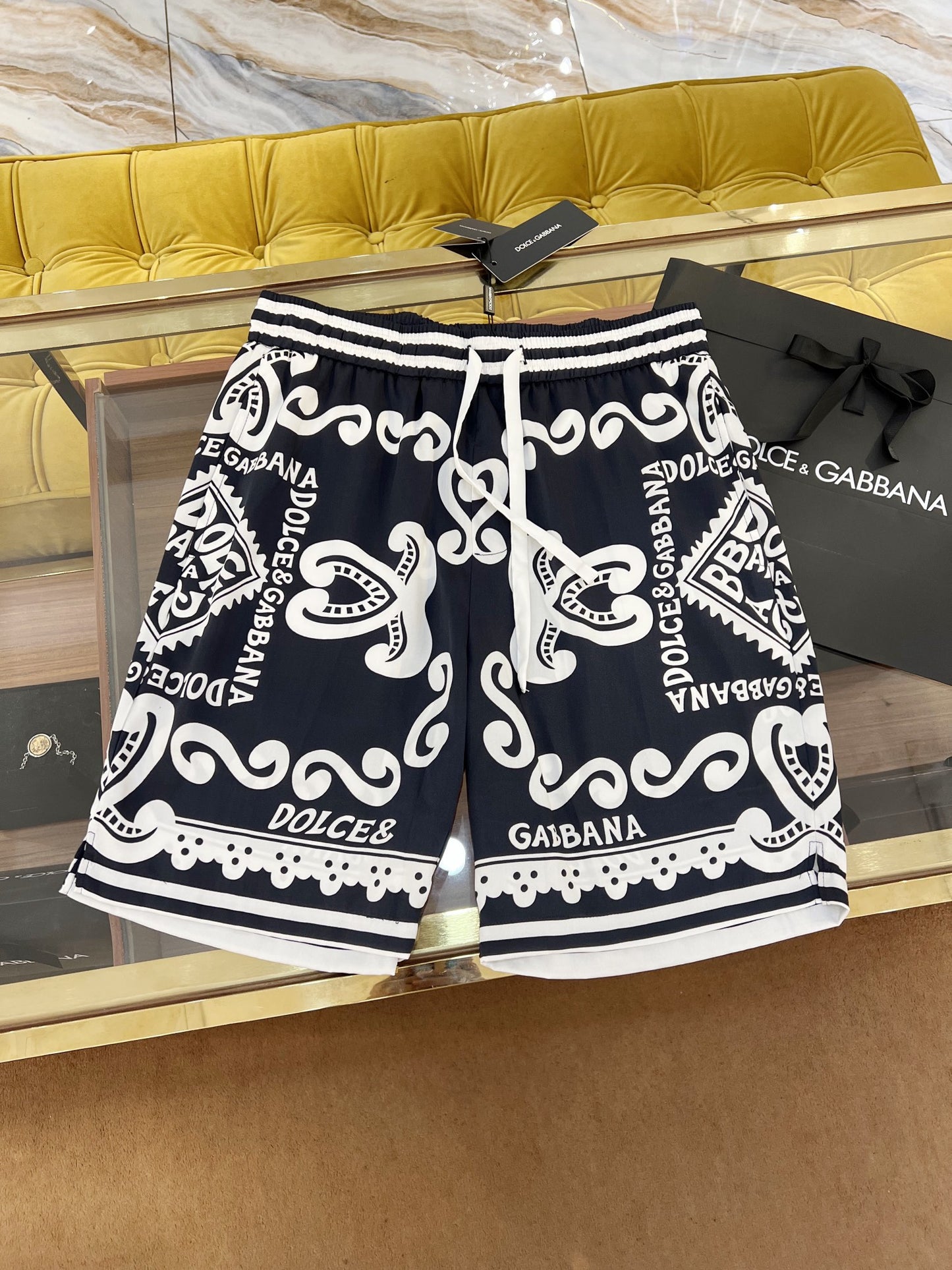 D&G Silk Shirt And Shorts Set