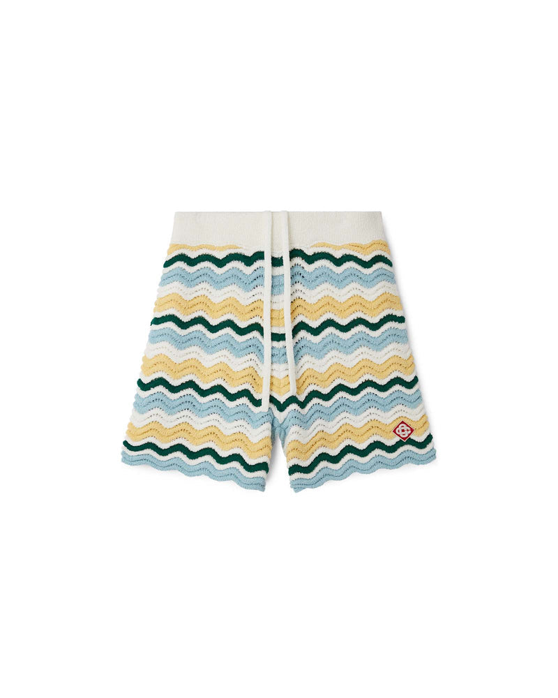 Casablanca Gradient Wave Texture Shorts