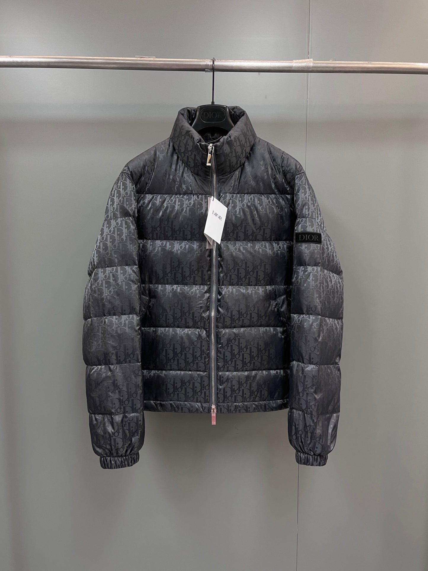 DIOR OBLIQUE DOWN JACKET GREY TECHNICAL