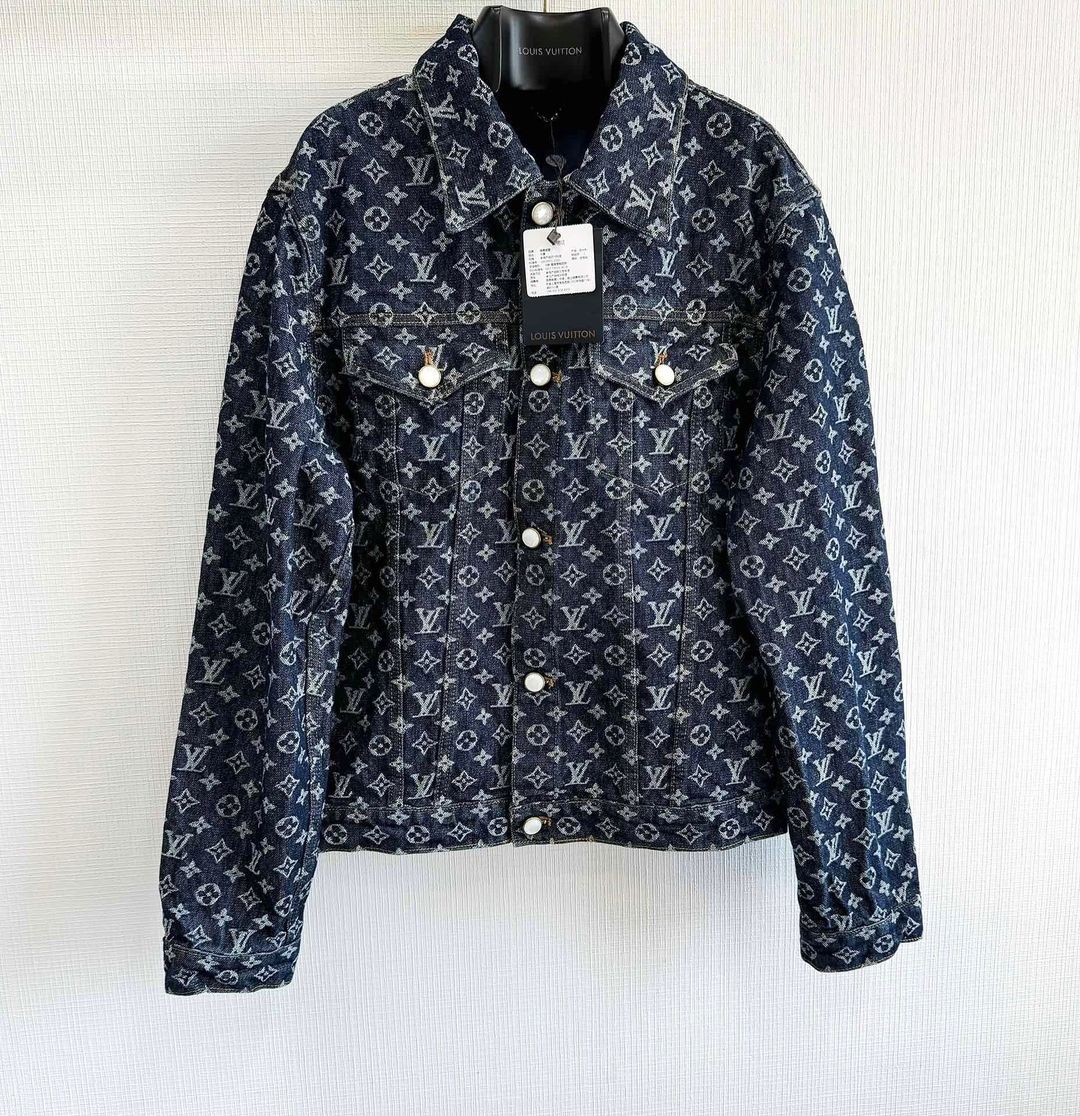 Lv Monogram Denim Jacket