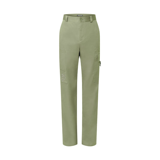 Lv Signature Cotton Cargo Pants