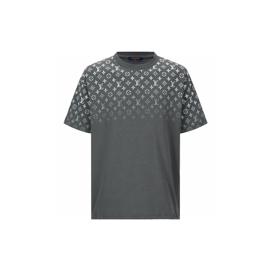 Lv Short-Sleeved Monogram Wool Shirt