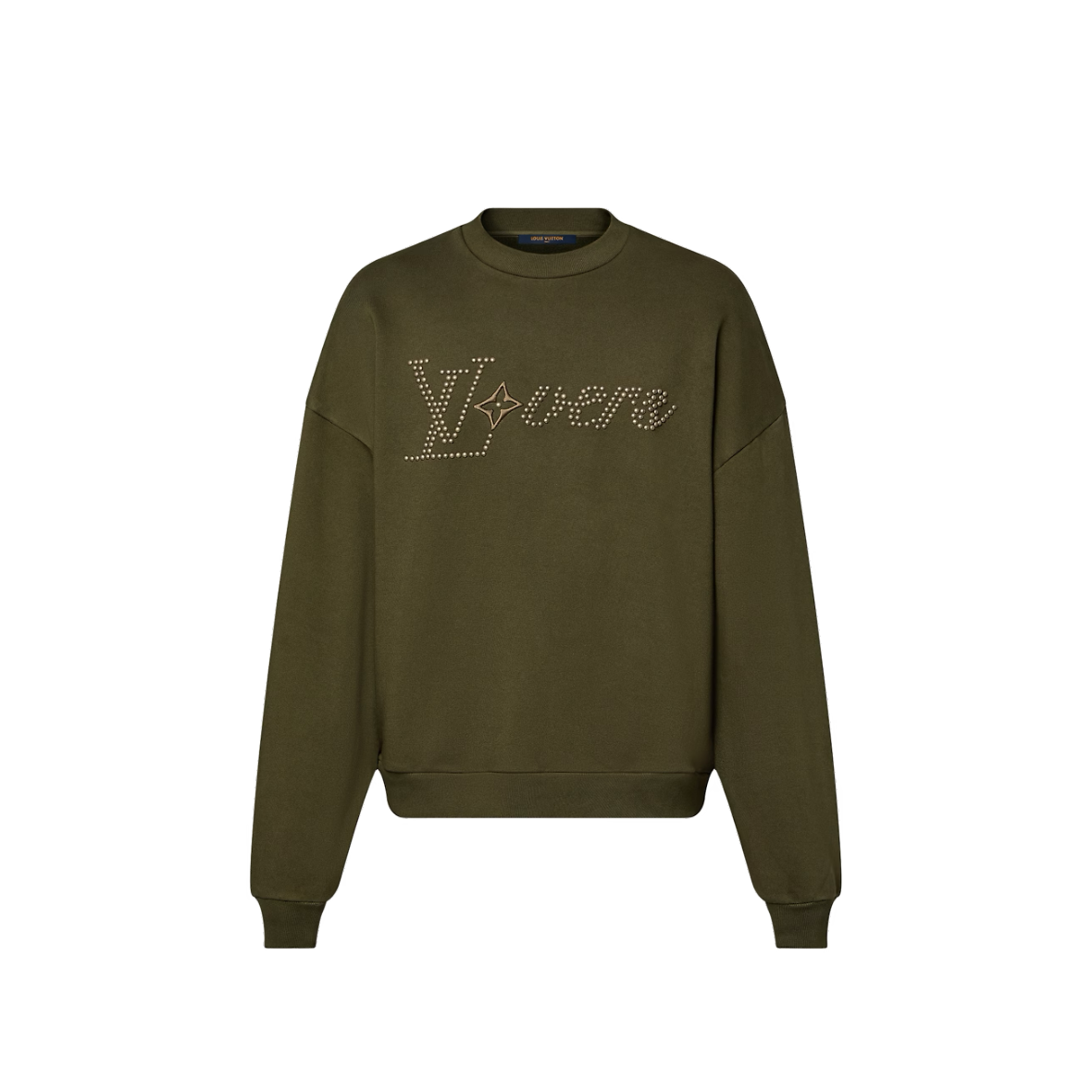 Lv Cotton Jacquard Crewneck