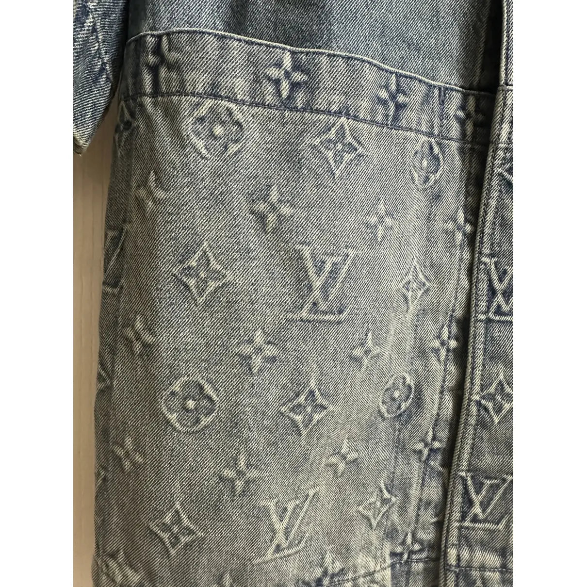 Louis Vuitton Monogram Denim Shirt And Shorts Set