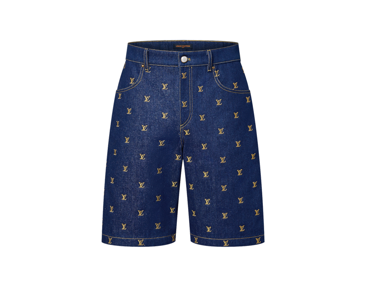 LV Monogram Denim Carpenter Shorts